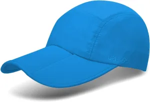 UPF 50  Foldable Baseball Cap Sun Protection Quick Dry Portable Folding Hats for Men or Women