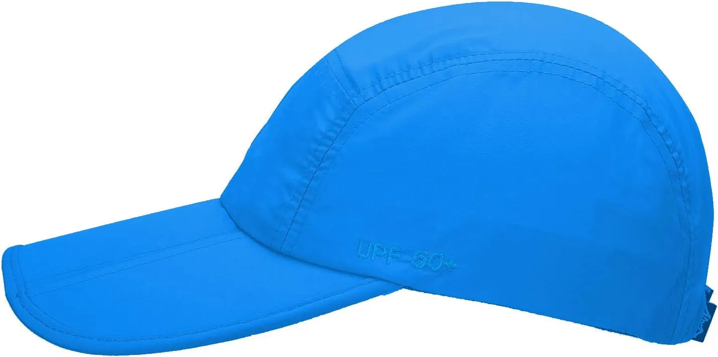 UPF 50  Foldable Baseball Cap Sun Protection Quick Dry Portable Folding Hats for Men or Women