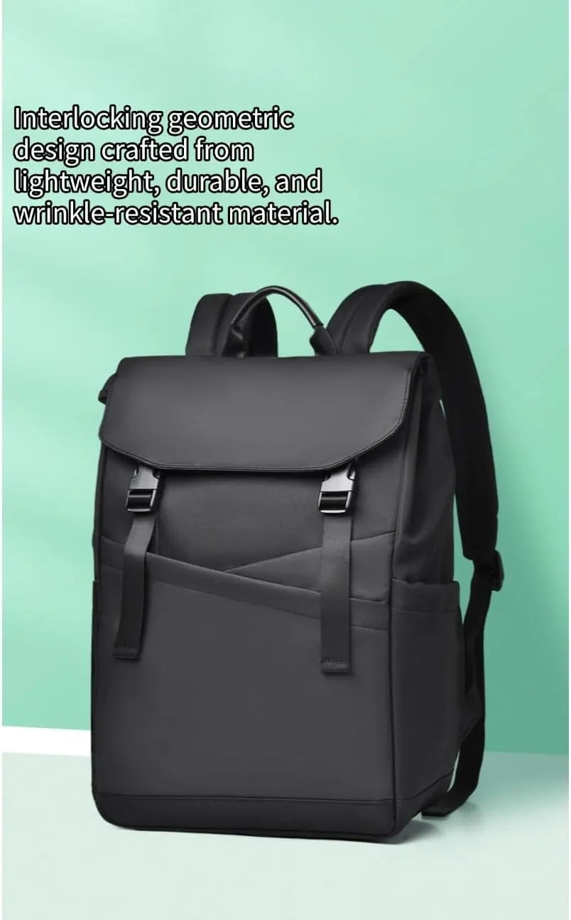 Urban Chic Backpack for college Students: Spacious, Lightweight & Trendy - Perfect for Campus and Travel(Black)