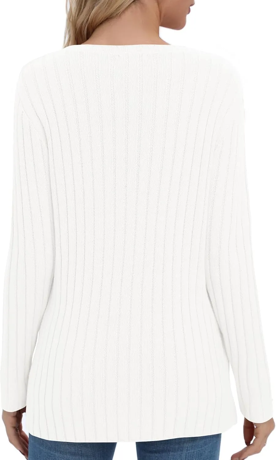 Urban CoCo Women's Lightweight Crewneck Pullover Sweaters Long Sleeve 2024 Fall Knitted Sweater Tops