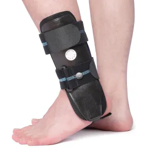 Velpeau Air Gel Foam Ankle Stabilizer Support Brace for Sprained Ankle, Ligament Injury, Tendonitis, Adjustable Rigid Stirrup Ankle Splint for Women and Men (Foam Version, Small, Left Foot)