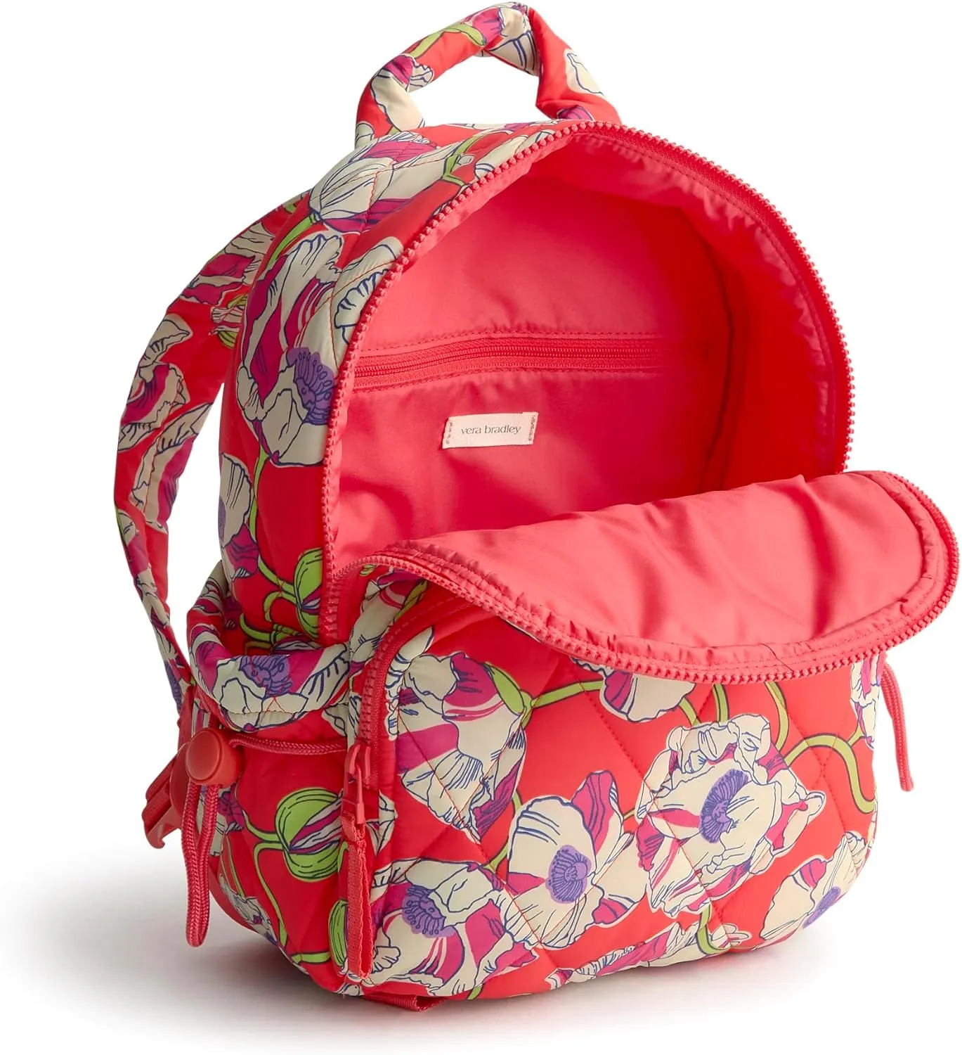 Vera Bradley Featherweight Small Banbury Backpack, Swirling Poppies