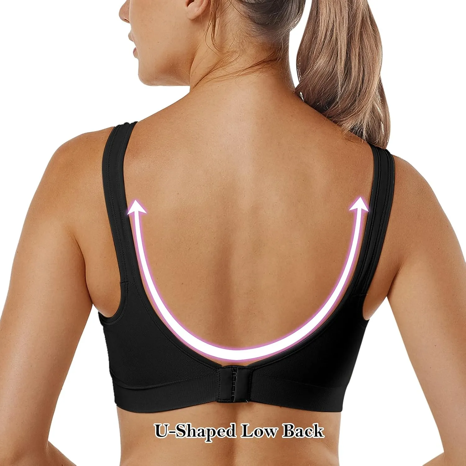 Vertvie Women's Wirefree Bras Seamless Full Coverage Plus Size Sports Bra for Sleeping Yoga Workout Everyday Wear Bralette