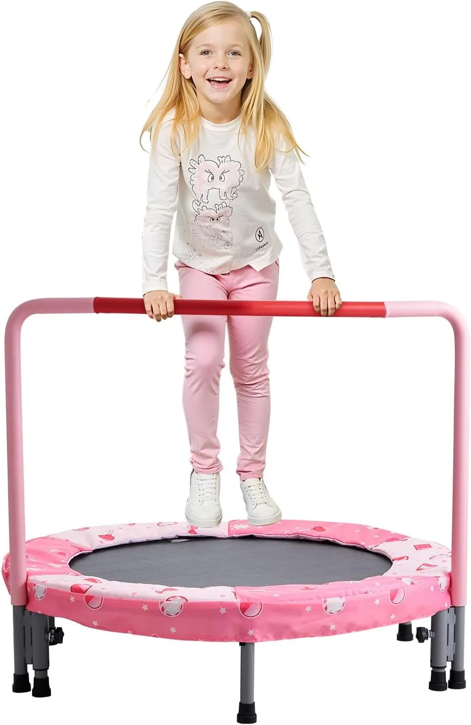VEVOR 3FT Trampoline 36" Indoor/Outdoor for Toddlers, Foldable Mini Baby With Foam Handle, Recreational Birthday Gift