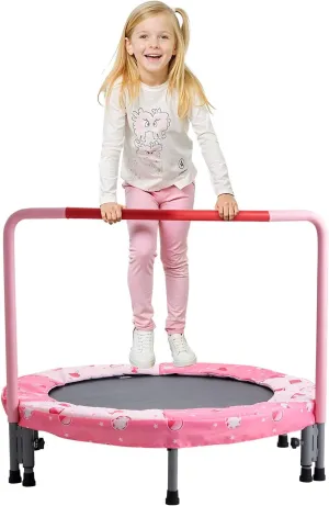 VEVOR 3FT Trampoline 36" Indoor/Outdoor for Toddlers, Foldable Mini Baby With Foam Handle, Recreational Birthday Gift