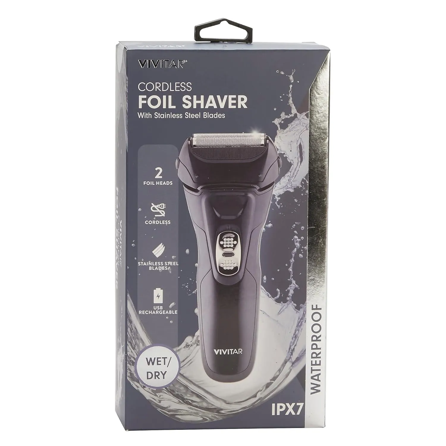 Vivitar Cordless Foil Rechargeable Shaver One Size Black