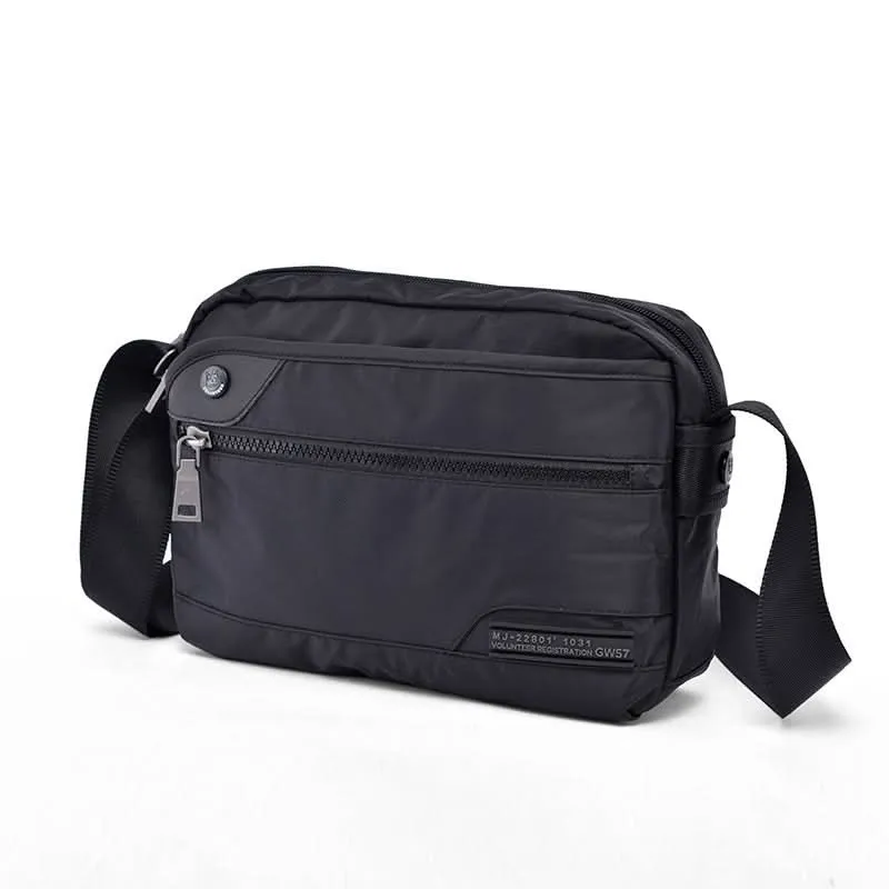 Volunteer Men’s Lightweight Oxford Crossbody Bag – Casual Canvas Shoulder Bag