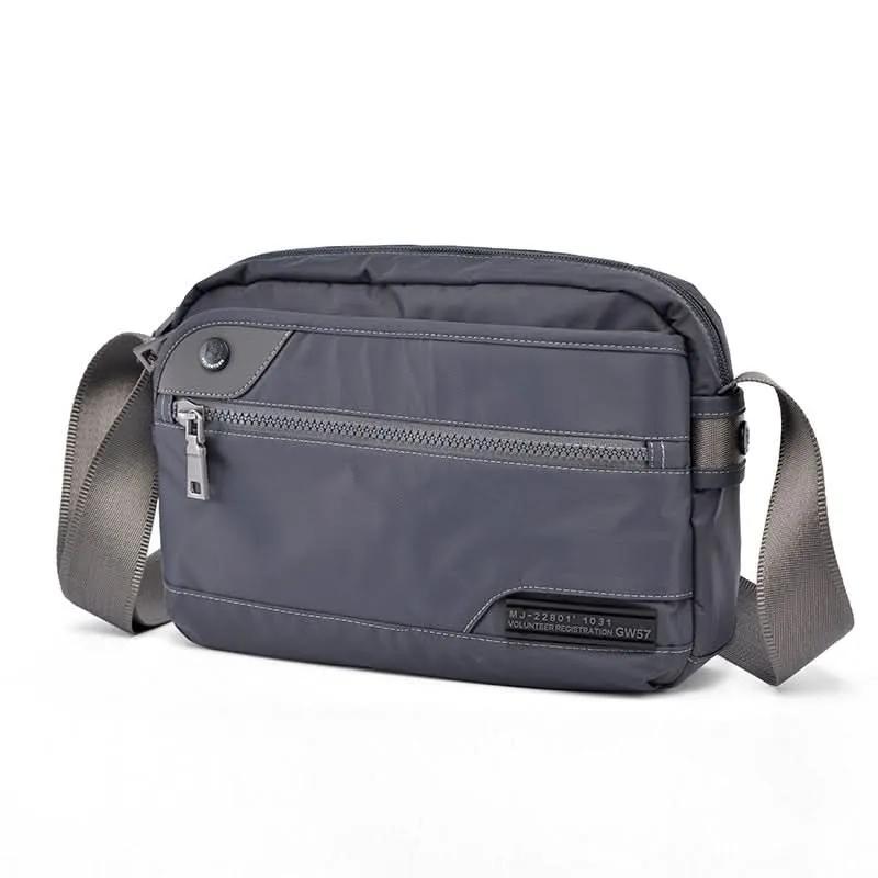 Volunteer Men’s Lightweight Oxford Crossbody Bag – Casual Canvas Shoulder Bag
