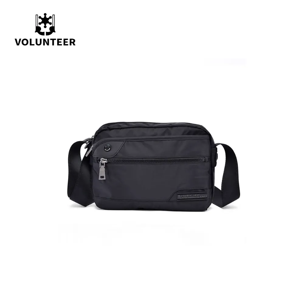 Volunteer Men’s Lightweight Oxford Crossbody Bag – Casual Canvas Shoulder Bag