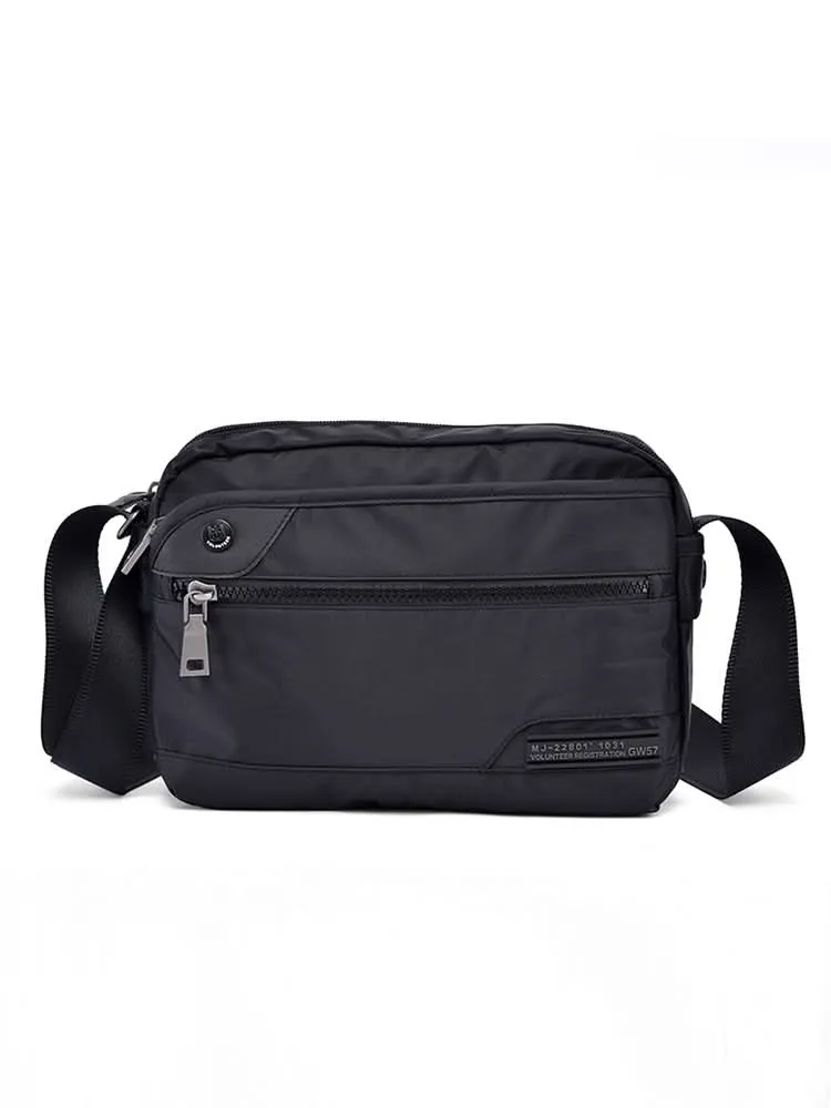 Volunteer Men’s Lightweight Oxford Crossbody Bag – Casual Canvas Shoulder Bag