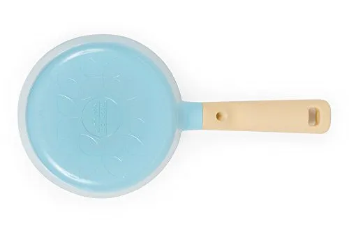 w/ Cutting-edge style Nonstick , Mint Lid Retro Saucepan Neoflam Chic 1.5QT Ceramic Glass