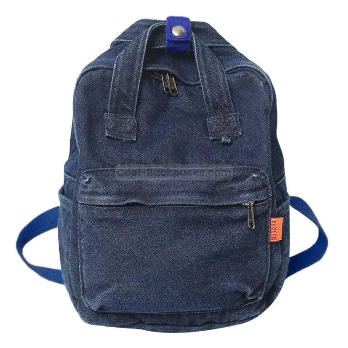 Washed Denim Backpack