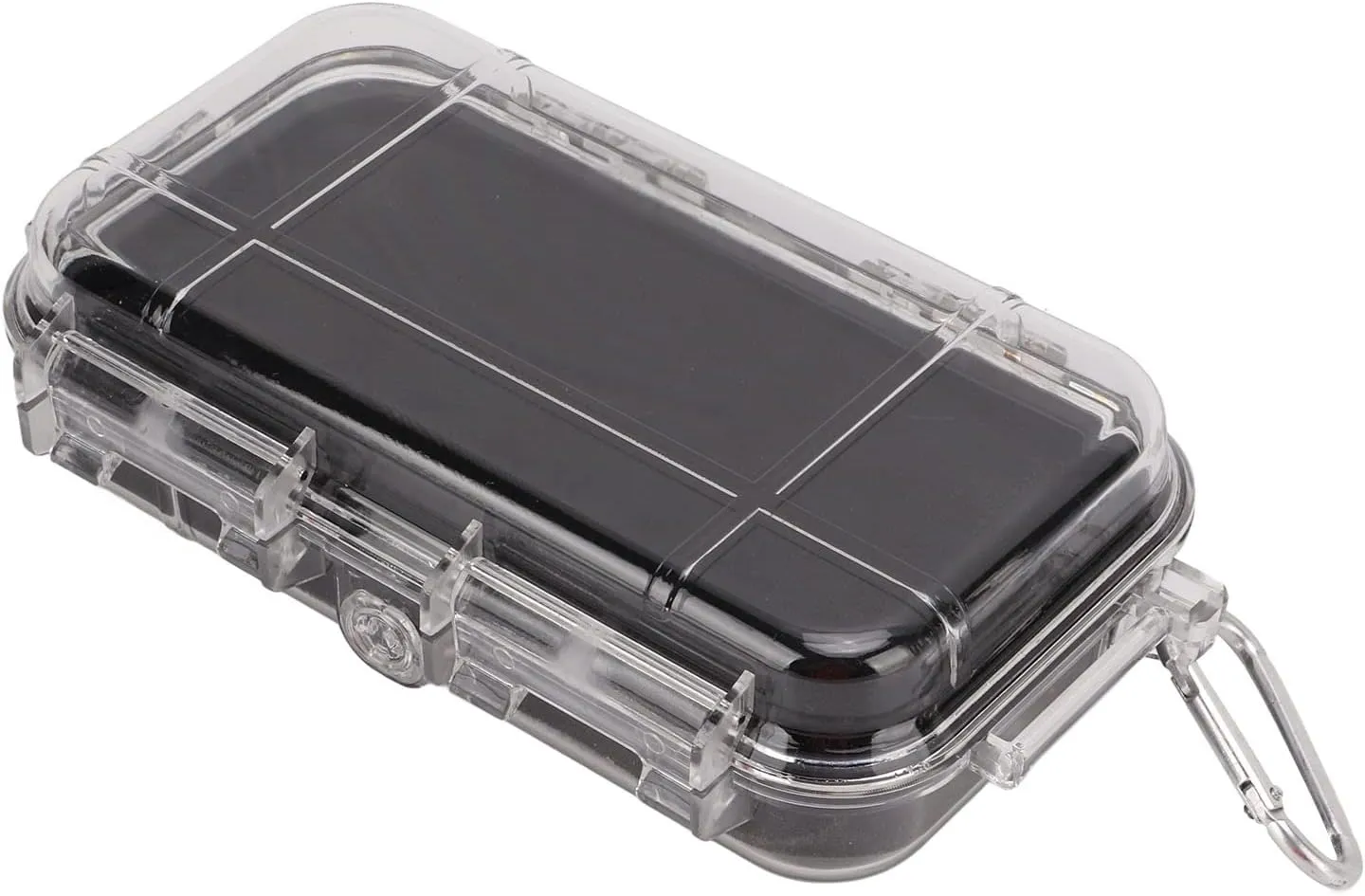 Waterproof Dry Box Protective Case Travel for Tackle Organization of Cameras, Phones, Camping, Fishing, Hiking, EDC, Water Sports, Knives (Clear) (L)