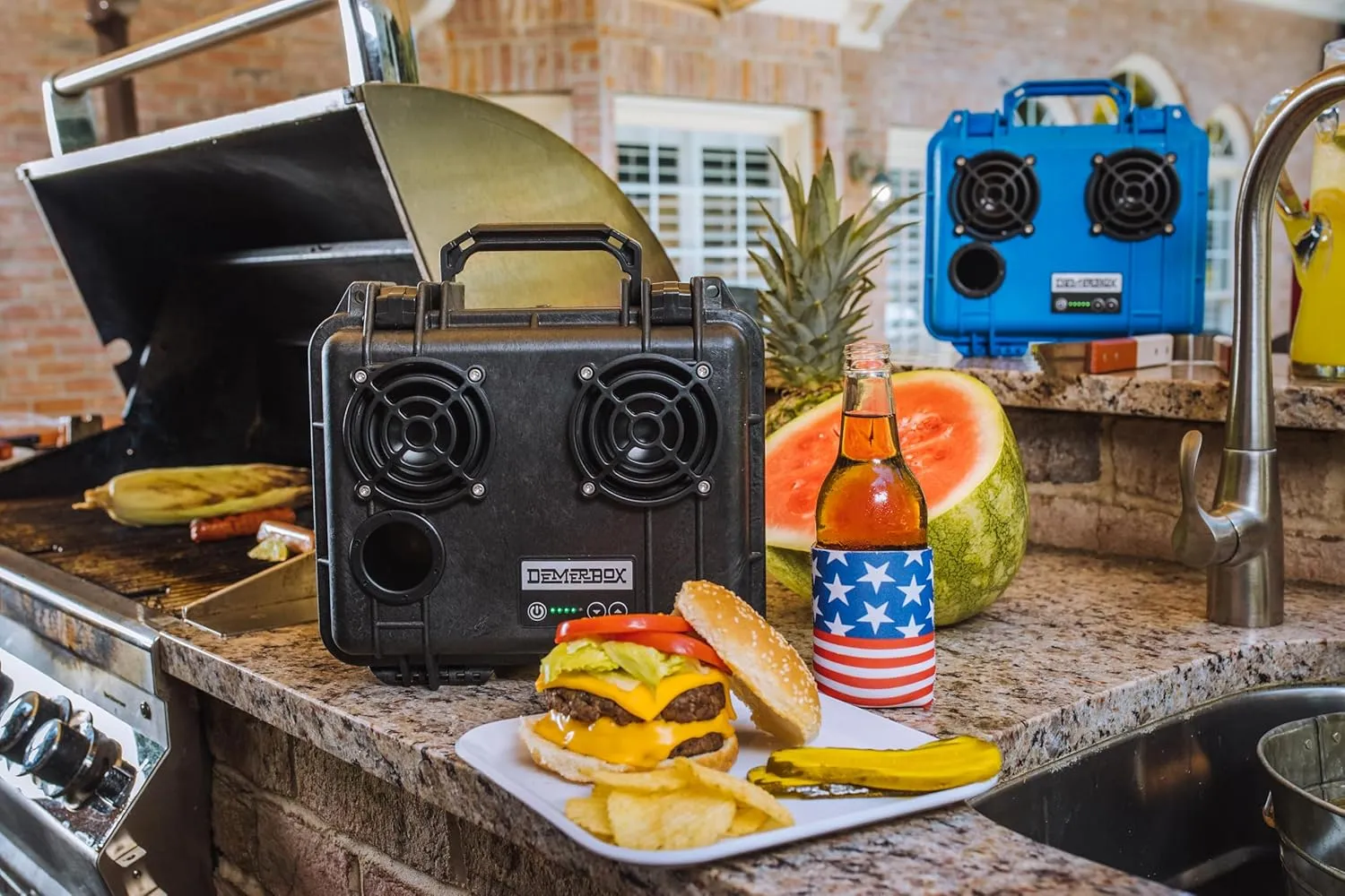 Waterproof, Portable, and Rugged Outdoor Bluetooth Speakers. Loud Sound, Deep Bass, 40  hr Battery Life, Dry Box   USB Charging, Multi-Pairing Party Mode. Built to Last