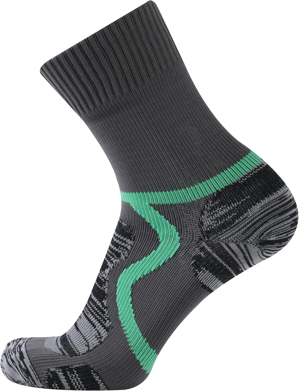 Waterproof Socks, Unisex Men Women Breathable Dry Fit Moisture Wicking Hiking Cycling Kayaking Crew Socks