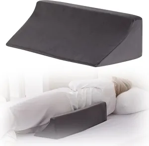 Wedge Pillow for Side Sleeping, Comfort Foam Back Pillow for Side Sleeper, Bed Wedges & Body Positioners for After Surgery, Pregnancy Support, Back Pain, Preventing Bedsores, Short Plush