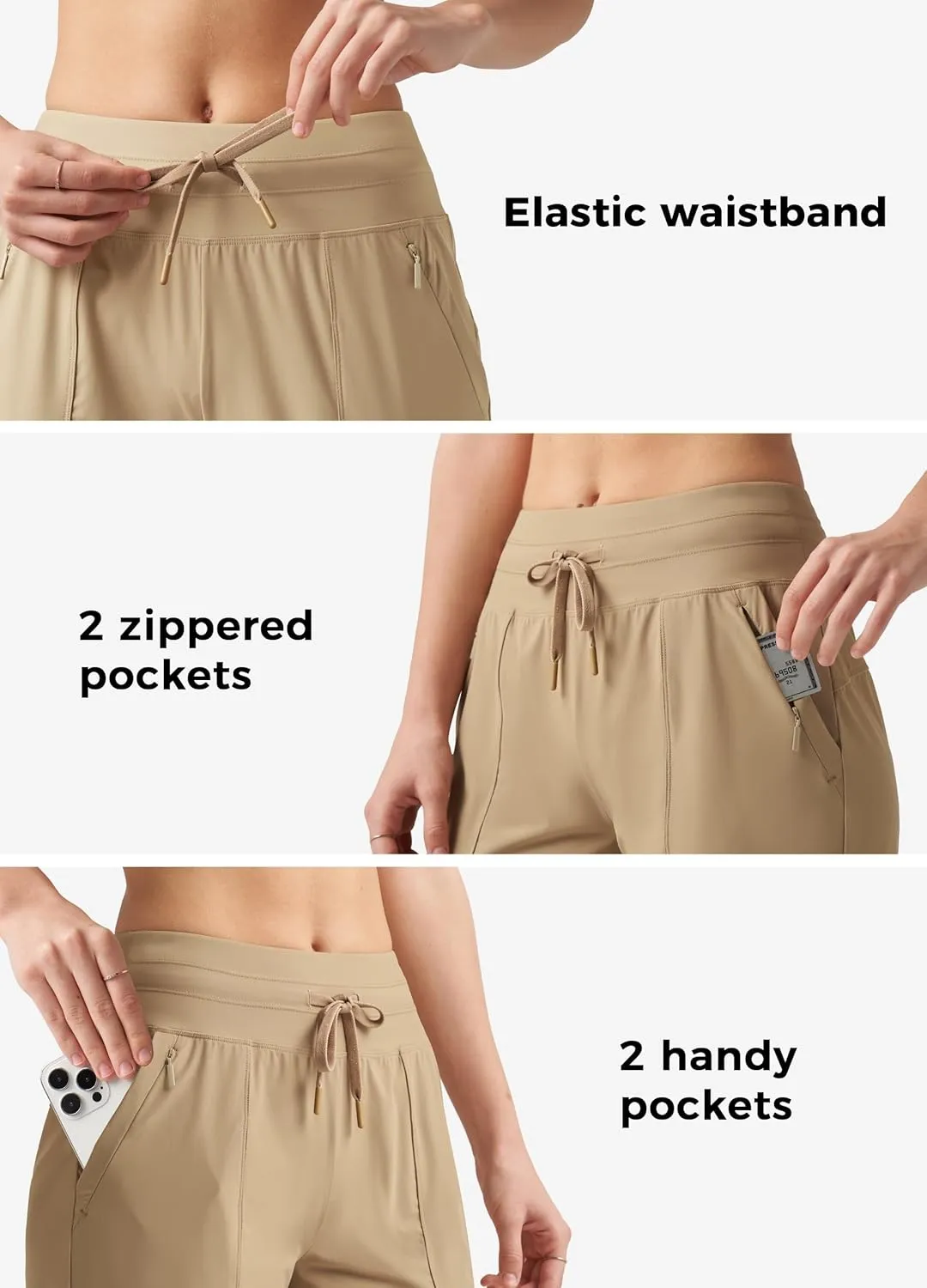 Willit Women's Shorts Hiking Athletic Shorts Quick Dry Golf Outdoor Casual 7" Shorts Lightweight UPF50 