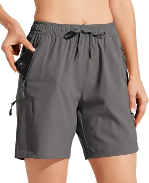 Willit Women's Shorts Hiking Cargo Quick Dry Golf Active Athletic Shorts 7" Lightweight Summer with Pockets