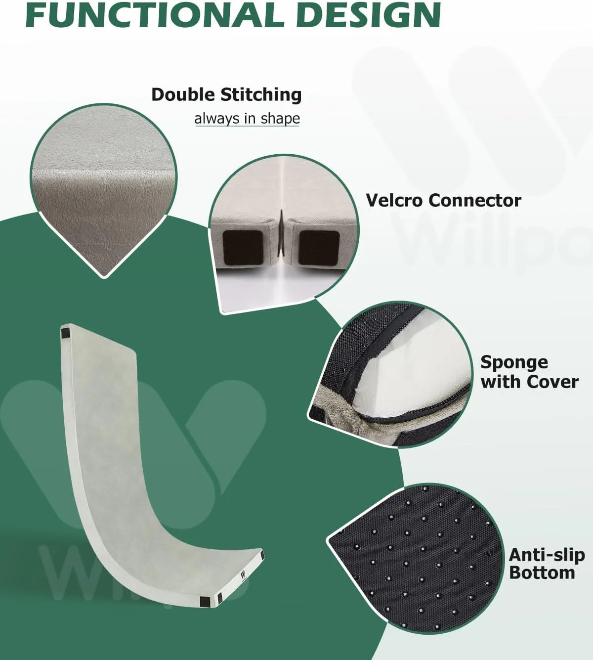 Willpo CertiPUR-US Memory Foam Camping Mattress with Travel Bag and 2 Interchangeable Covers, Lightweight Portable Sleeping Pad for Tents, Guest Beds, Home