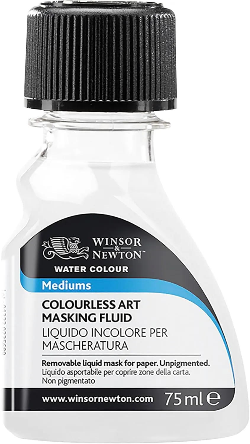 Winsor and Newton 75-Milliliter Watercolor Art Masking Fluid, Colorless - 3222-904
