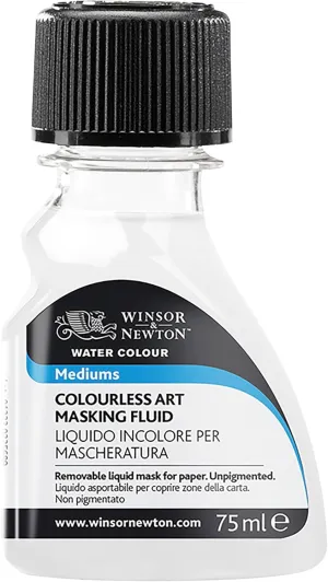 Winsor and Newton 75-Milliliter Watercolor Art Masking Fluid, Colorless - 3222-904