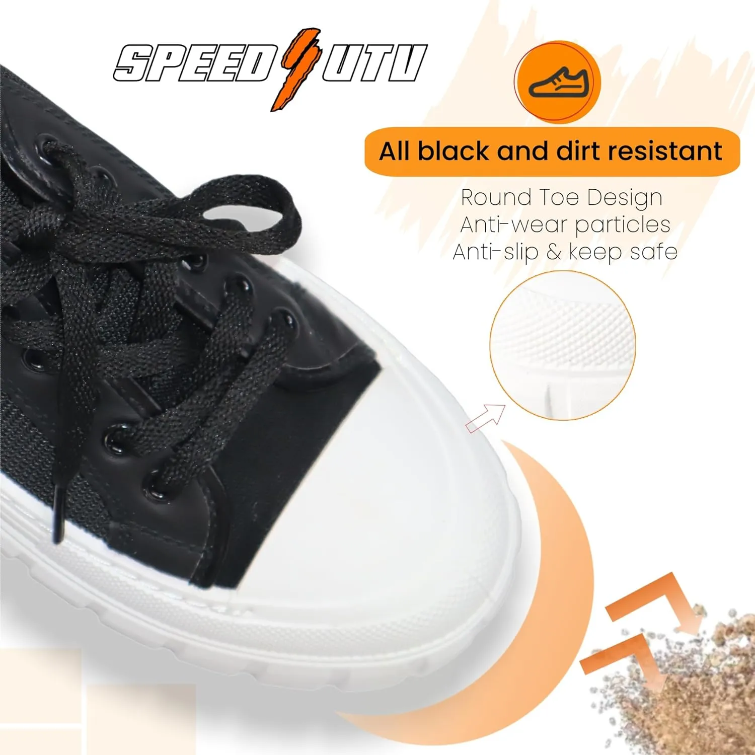 Women Fashion Sneakers Canvas Shoes Lace-Up Lift Cozy Utility Sneakers Tennis Shoes Low Top Casual Shoes Comfortable Soft and Durable Black Sneaker