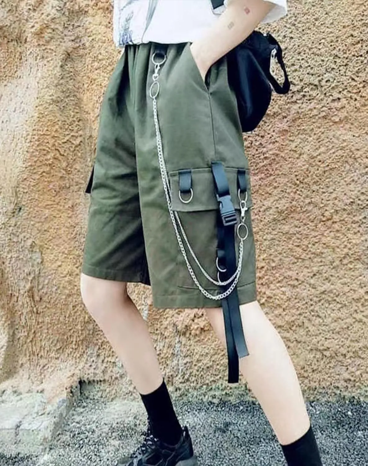 Women's Summer High Waist Cargo Shorts with Pockets Hiking Lightweight Quick Dry Short Pants