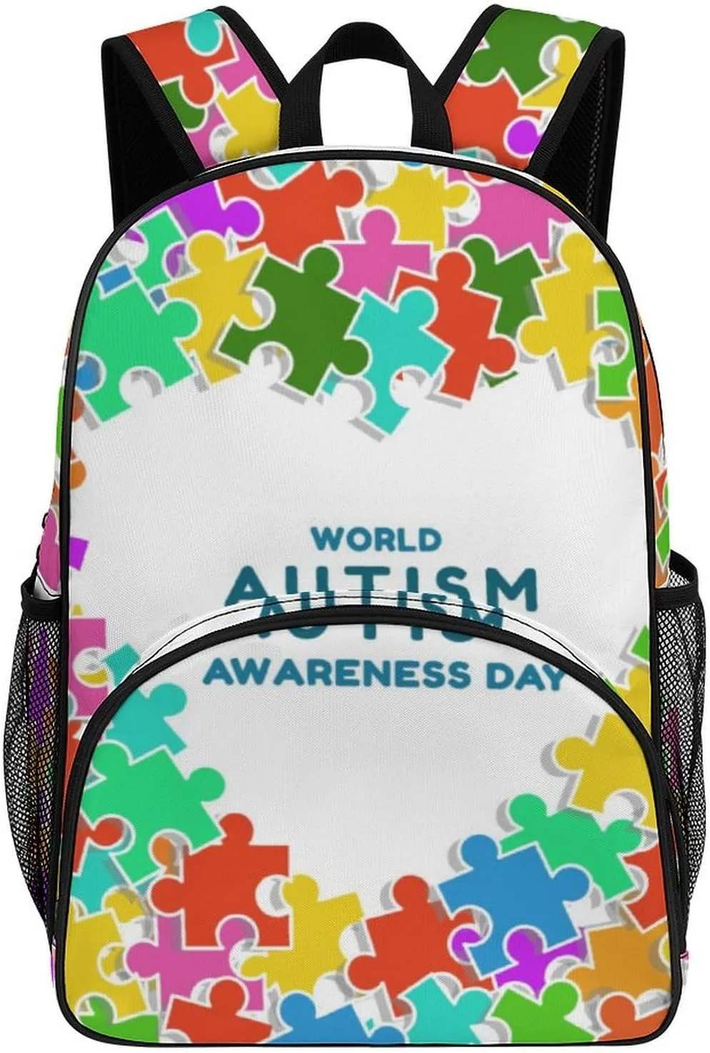 World Autism Awareness Day 2023 Backpack for Worker Teacher Business Hiking Travel Bag Shoulders Bag