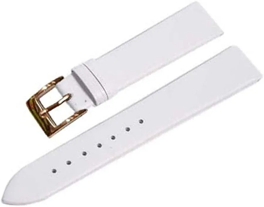 XLCZMYL Plain Weave Leather Watch strap 12 14 16 18 20 22 mm leather Watch band with Gold Pin buckle,10,18mm