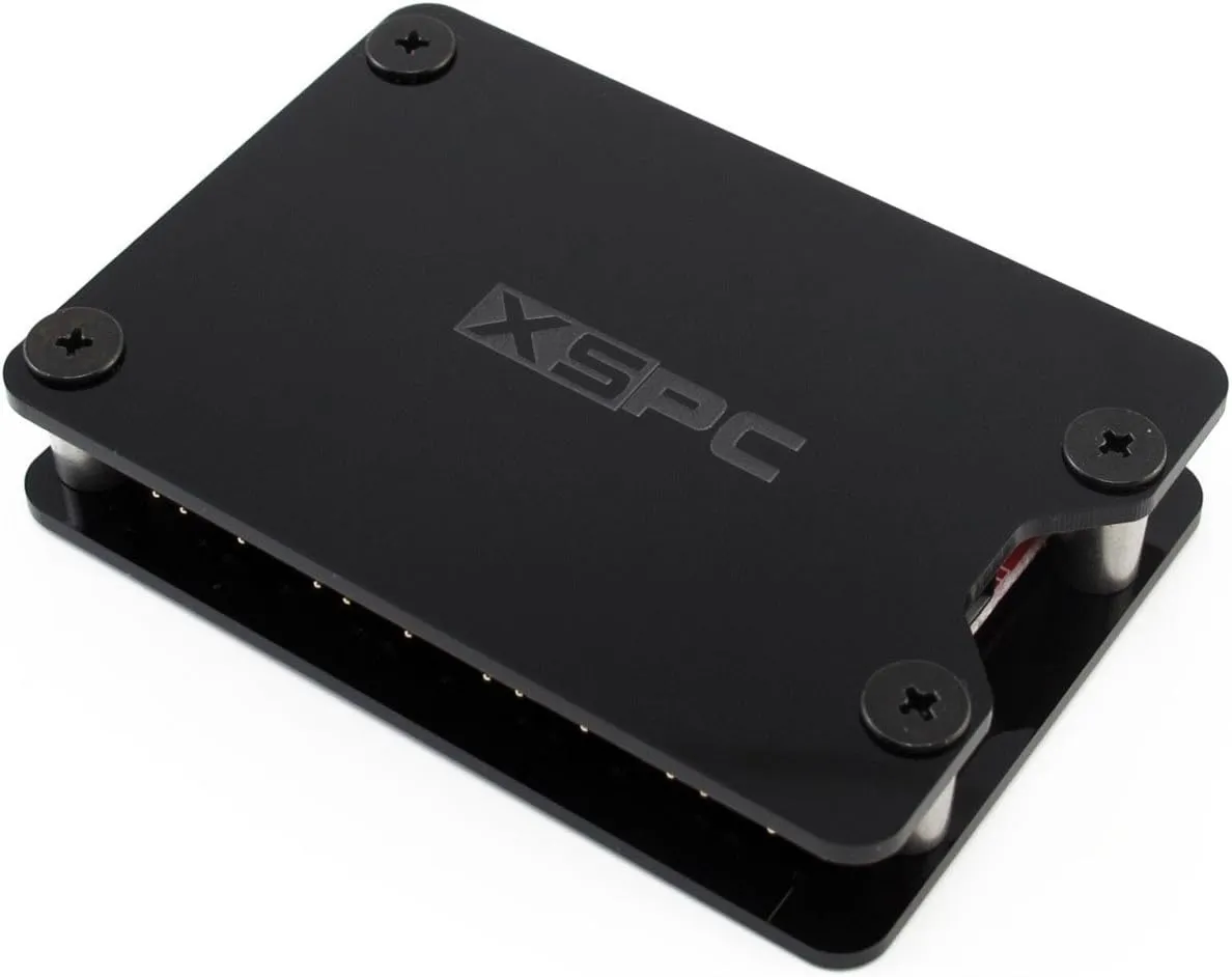 XSPC 8-Way 5V 3-pin RGB Fan Splitter, Black