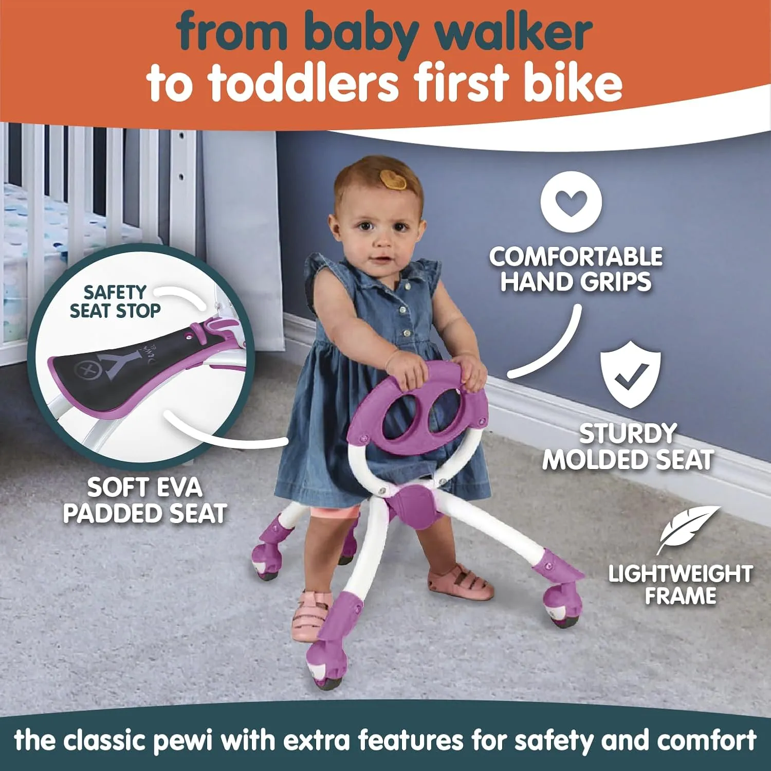 YBIKE Pewi Elite Bike Walking Ride On Toy