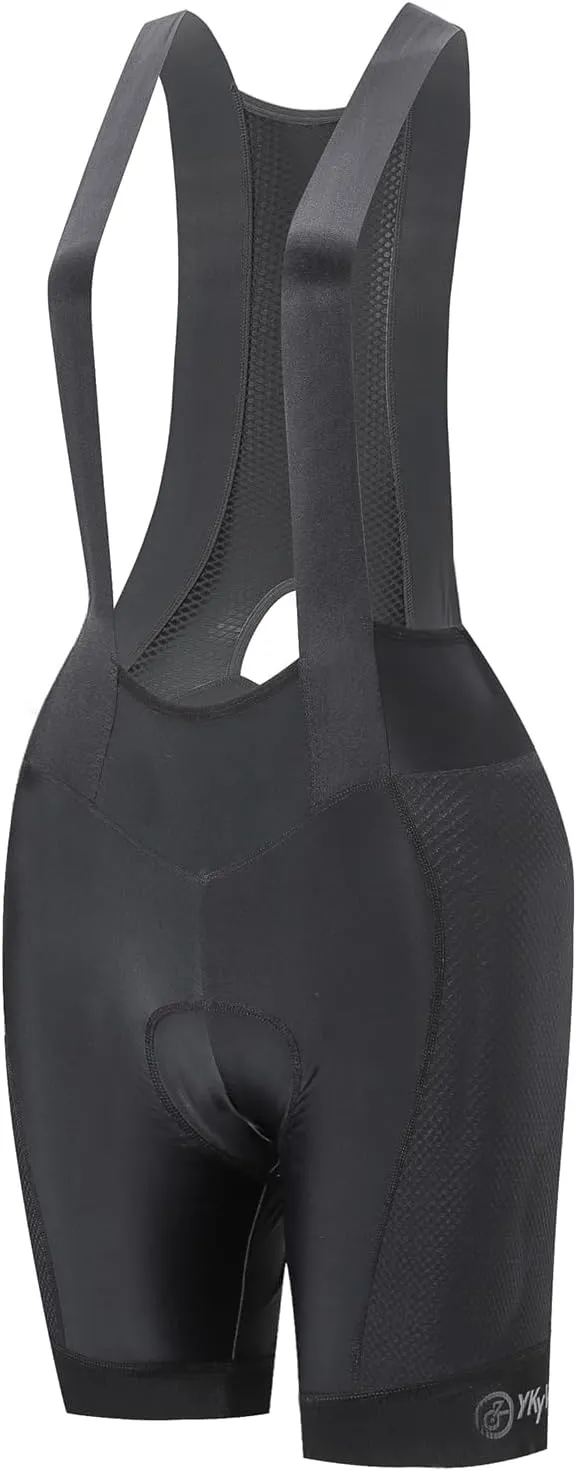 YKYWBIKE Cycling Bibs Women,Padded Bike Shorts Women,6 Hours Cycling Bib Shorts,Road Bike Mountain Biking Shorts
