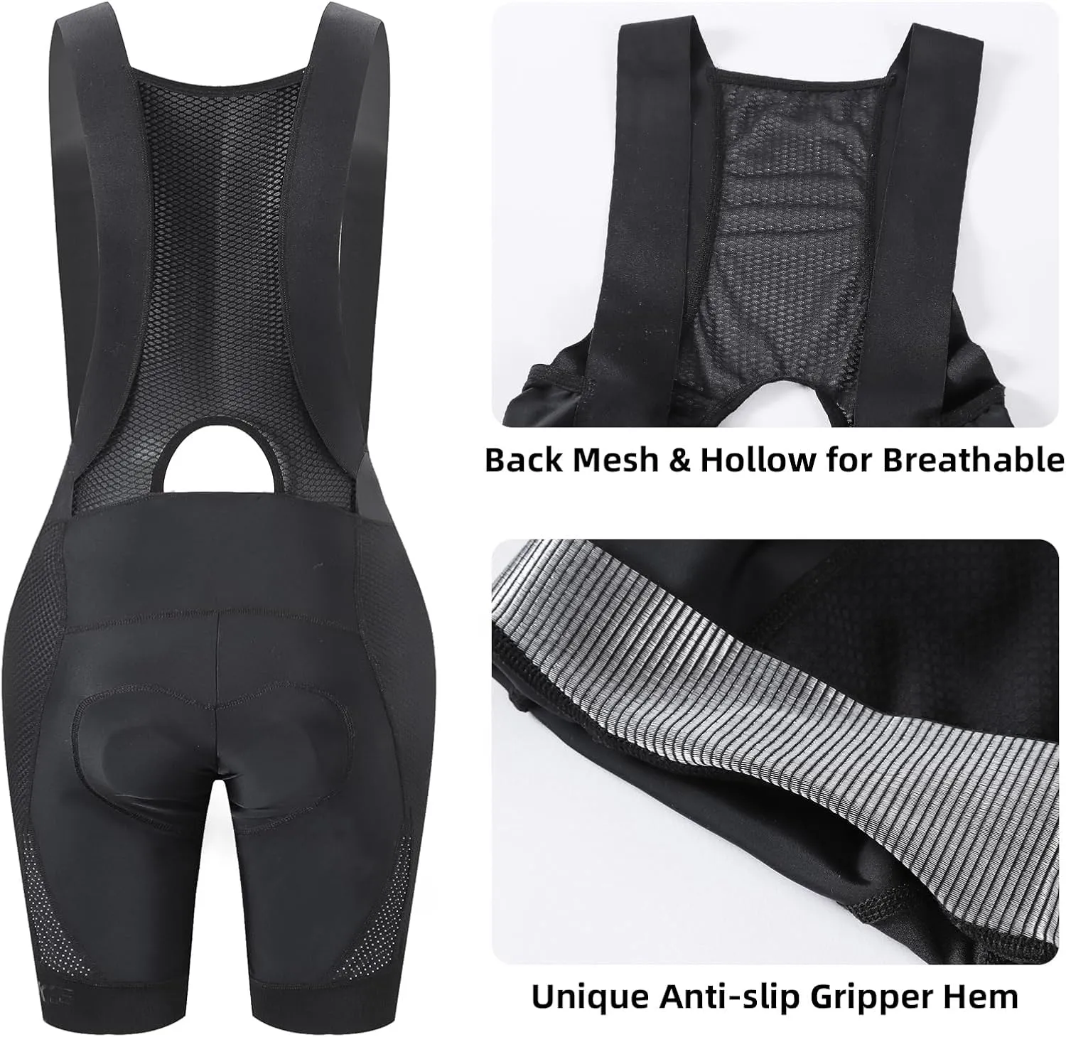 YKYWBIKE Cycling Bibs Women,Padded Bike Shorts Women,6 Hours Cycling Bib Shorts,Road Bike Mountain Biking Shorts