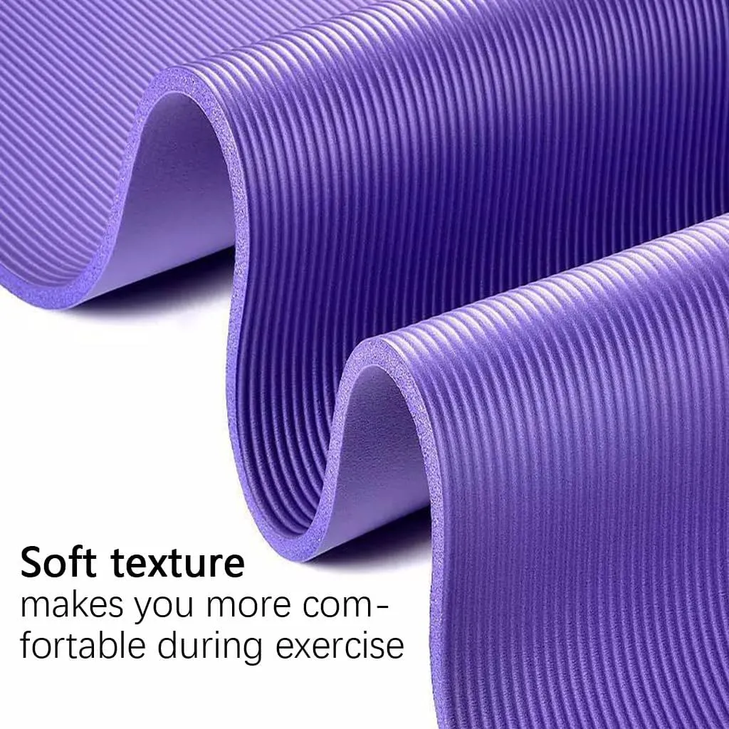 Yoga Mat Thick with Strap,non-slip Yoga Mats,yoga Mat for Girls Non Slip,environmentally Friendly, Tear-Resistant, Unisex, Suitable for All Types of Yoga