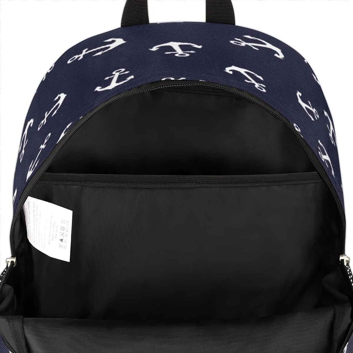 Yzrwebo Anchor Pattern Backpack for Women Men Nautical Anchor Lightweight Backpack with Multiple Pockets Laptop iPad Tablet Travel Sports Bag Casual Daypack Backpack Adjustable Shoulder Straps