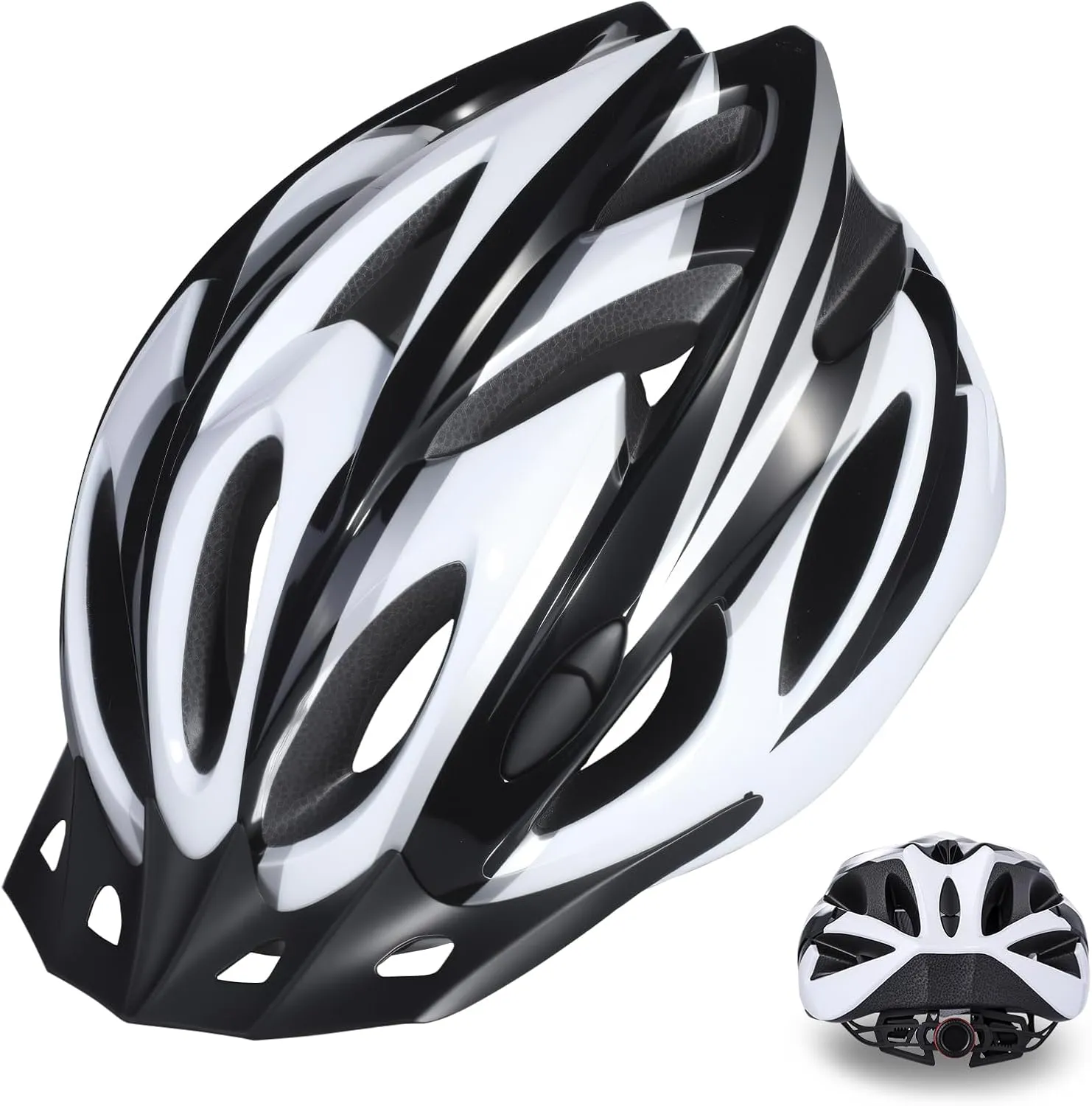 Zacro Adult Bike Helmet Lightweight for Men Women Comfort with Pads&Visor, Certified Bicycle Helmet for Adults Youth Mountain Road Biker