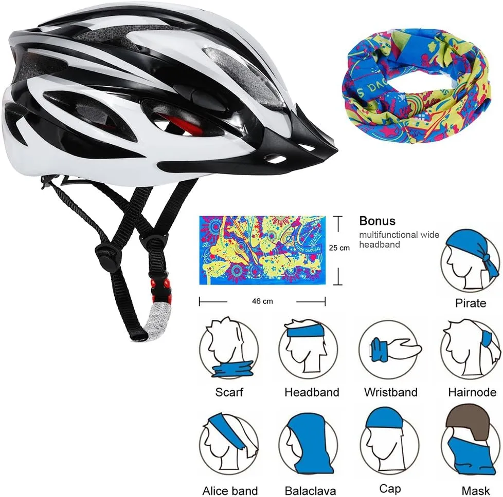 Zacro Adult Bike Helmet Lightweight for Men Women Comfort with Pads&Visor, Certified Bicycle Helmet for Adults Youth Mountain Road Biker